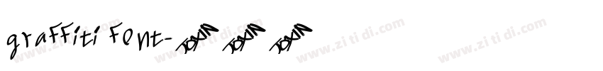 graffiti font字体转换
